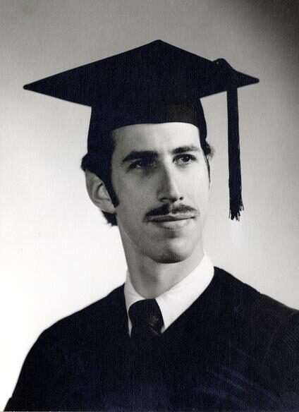 Al Weinrub in graduation gown